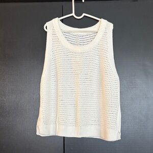 Chic Ivory Knit sleeveless top
